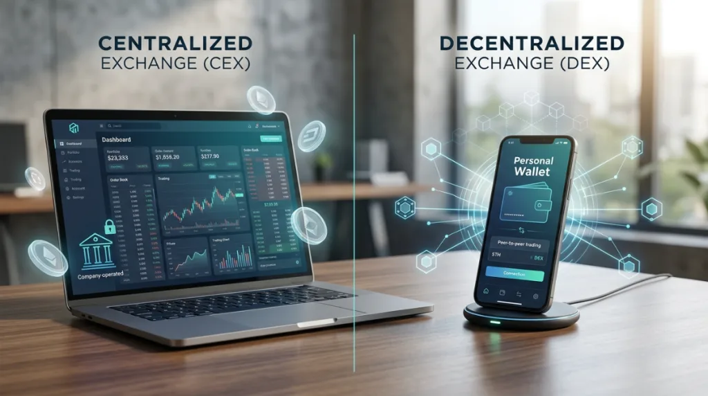 centralized vs decentralized crypto exchange comparison