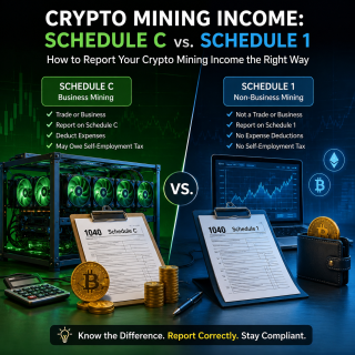 Crypto Mining Income: Schedule C or Schedule 1?