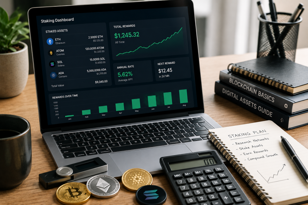 Crypto staking rewards as a way to earn passive income