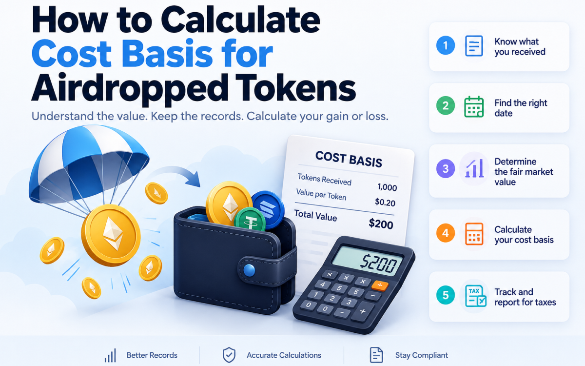 How to Calculate Cost Basis for Airdropped Tokens