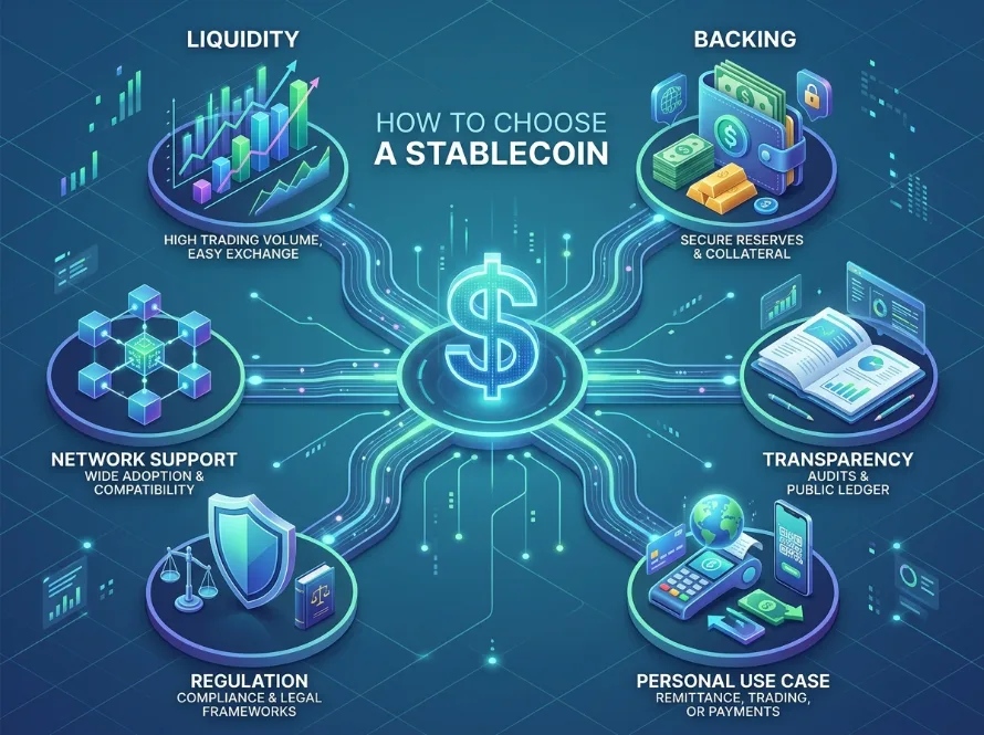 Factors to consider when choosing the best stablecoin