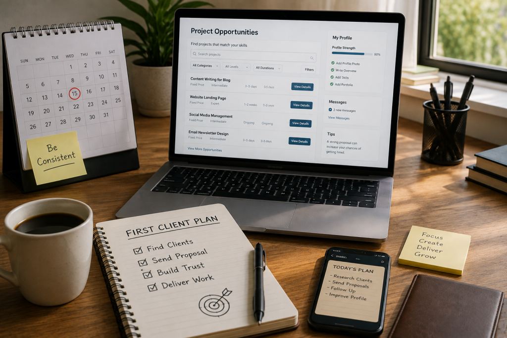 How to find your first freelance client