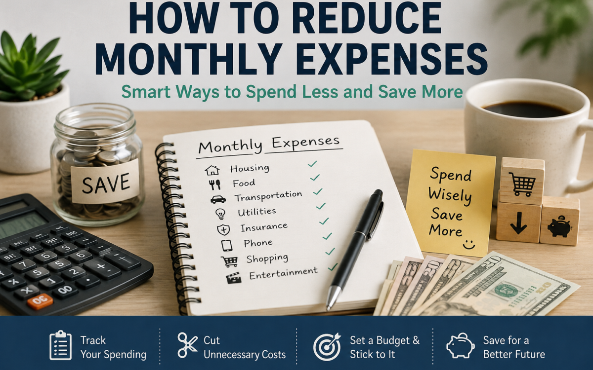 How to Reduce Monthly Expenses and Save More Money