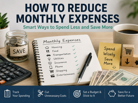 How to Reduce Monthly Expenses and Save More Money