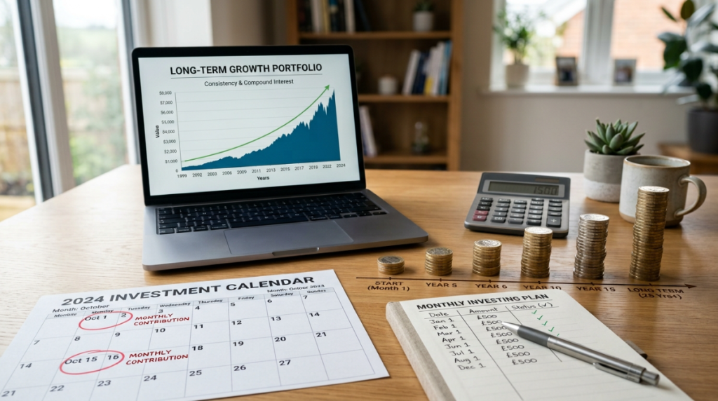 Regular investing and long-term investment growth for beginners