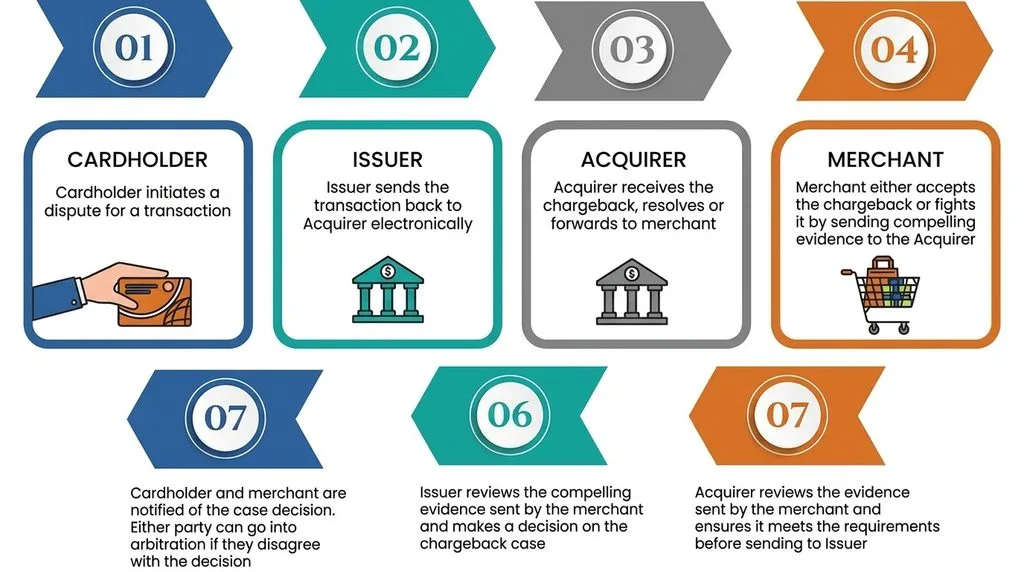 Dispute credit card charge process