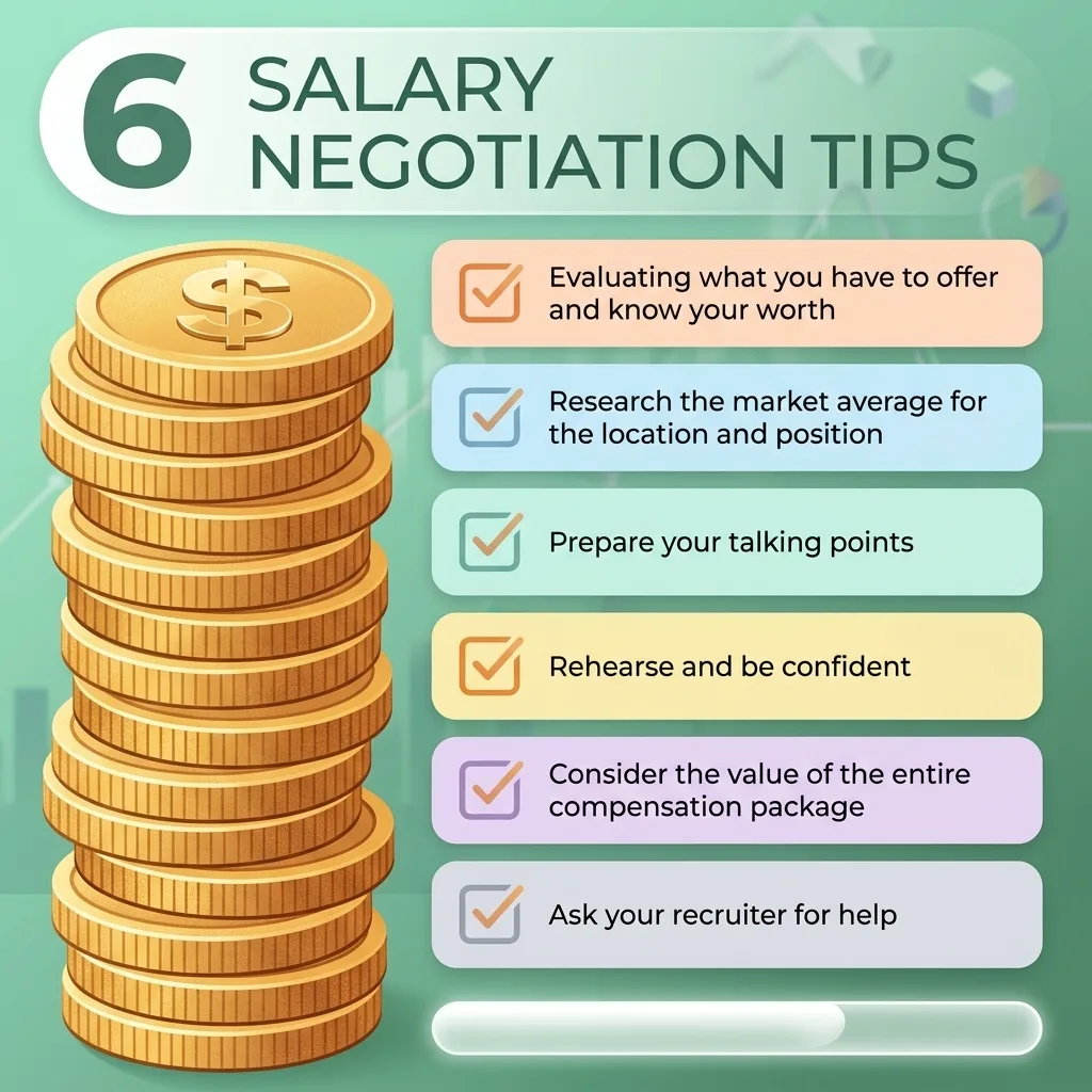 Professional rehearsing negotiation tips points