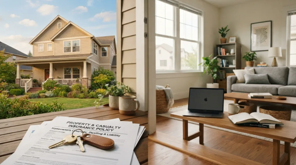 Homeowners and renters insurance protecting property and belongings