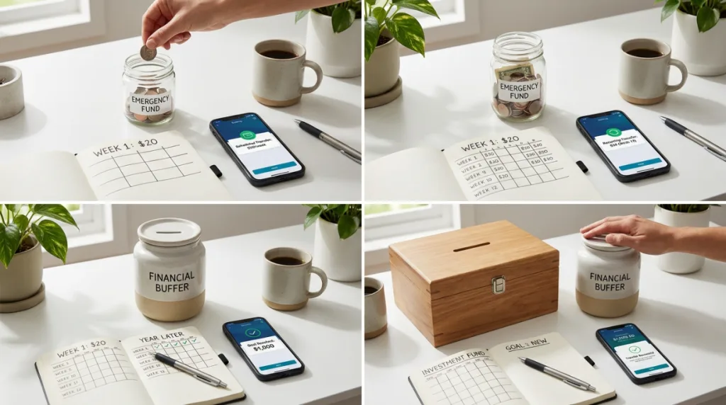 Building a financial buffer through regular savings