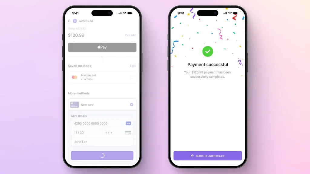 Mobile checkout and payment confirmation