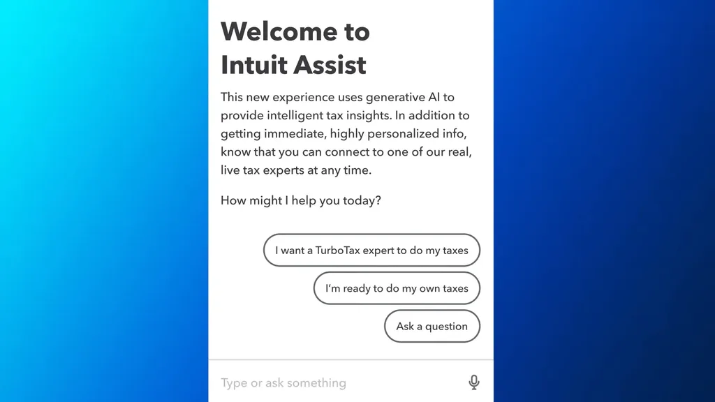 TurboTax Intuit Assist AI chat answering tax questions