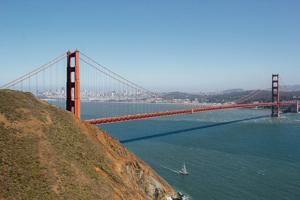 Golden Gate Bridge from Marin County, Sausalito