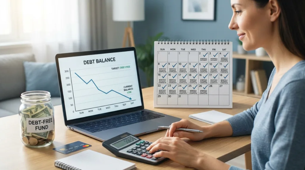 Paying off balance transfer credit card debt with monthly payments