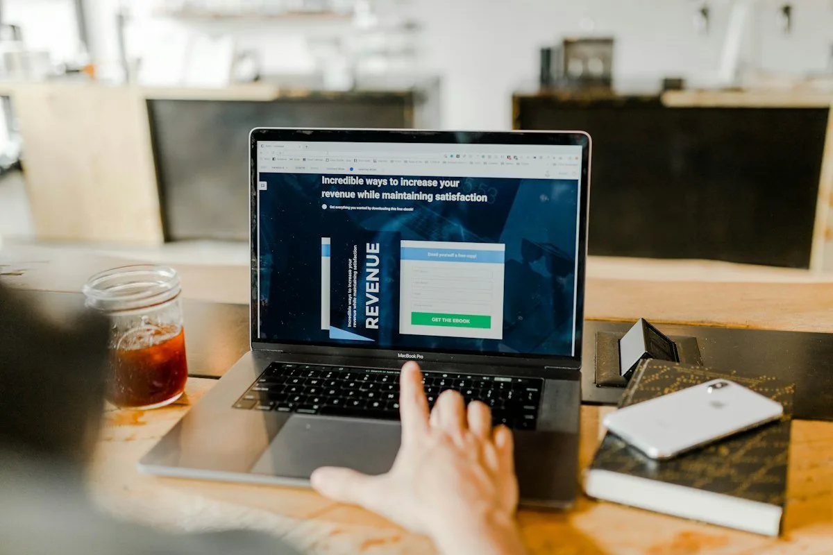 Laptop showing an online bank dashboard for opening CDs