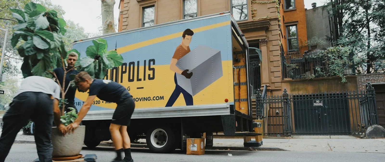 Moving boxes and packing materials for a first home move